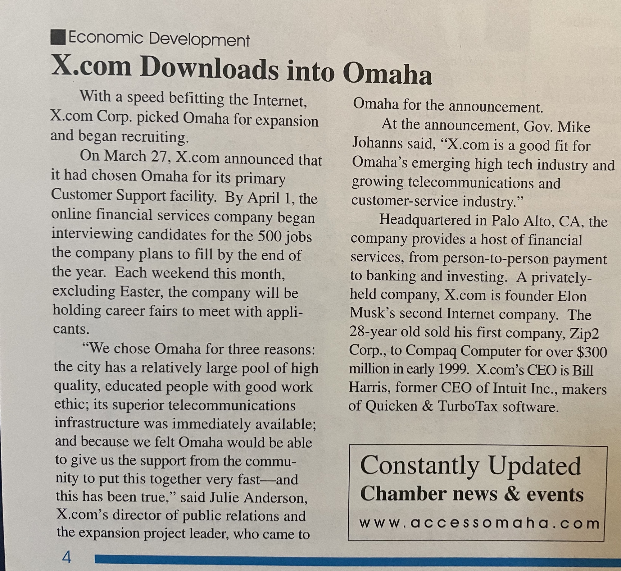 Anyone remember X.com in Omaha?